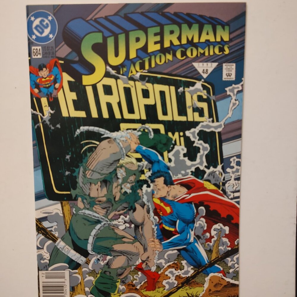ACTION COMICS # 684 DOOMSDAY PART 5 NEWSSTAND Written by Roger Stern Doomsday
